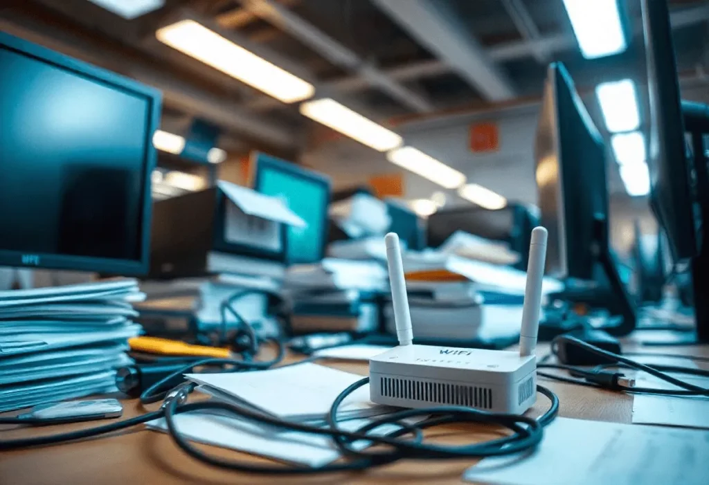 WiFi Booster Used In An Office